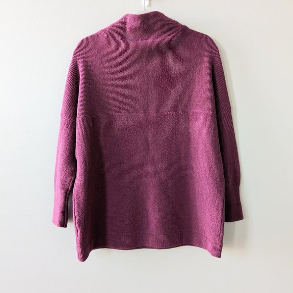 Free People Ottoman Slouchy Sweater in Mulberry - Picture 3 of 7